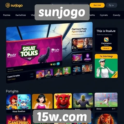 Exploração das novas funcionalidades do site sunjogo